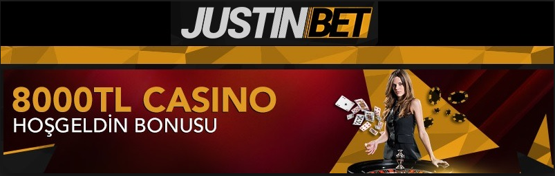 Justinbet casino hoş geldin bonusu