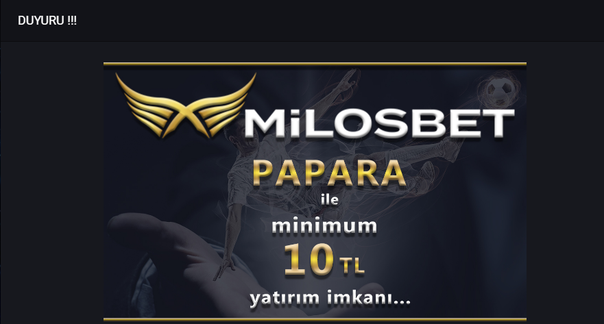 Milosbet Papara İle Para Yatırma